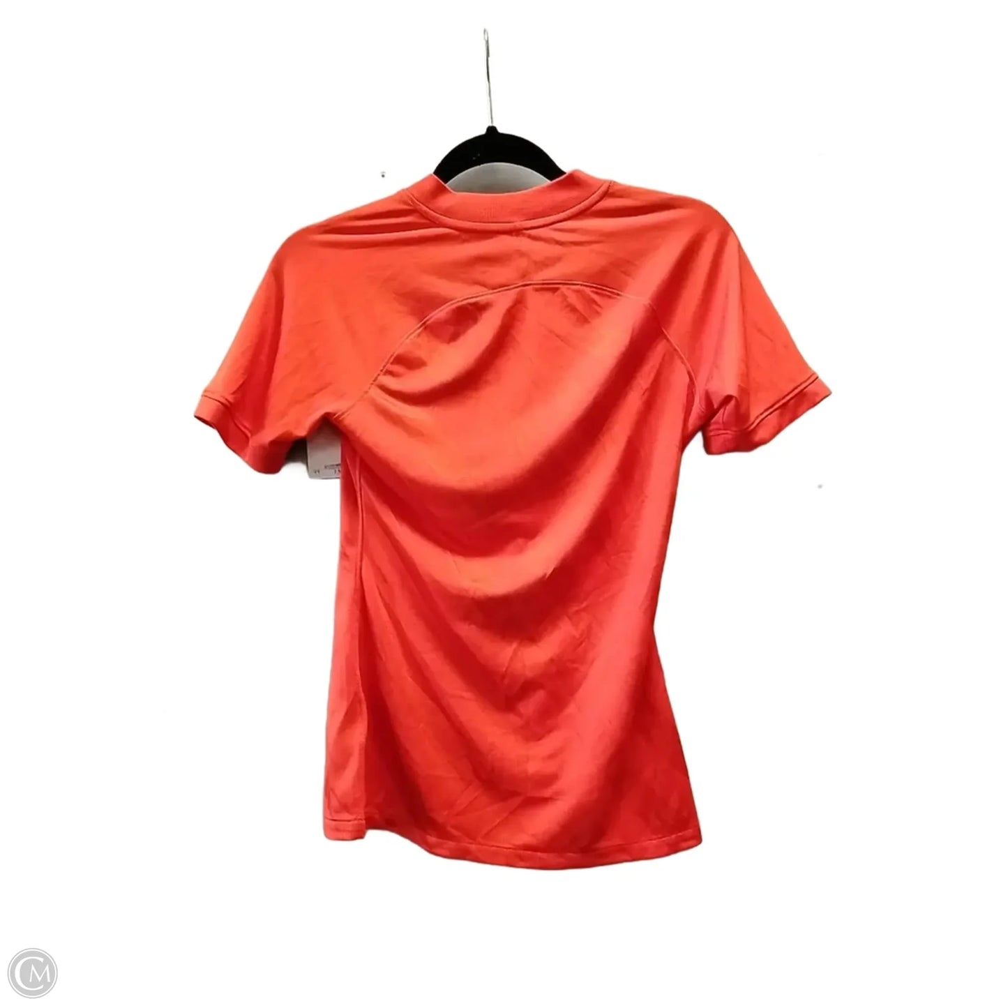 Athletic Top Short Sleeve By Nike In Orange, Size: Xs