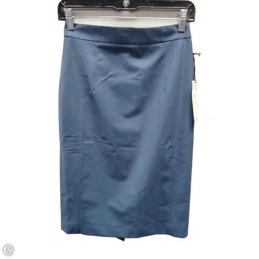 Skirt Midi By Ann Taylor In Blue, Size: 00