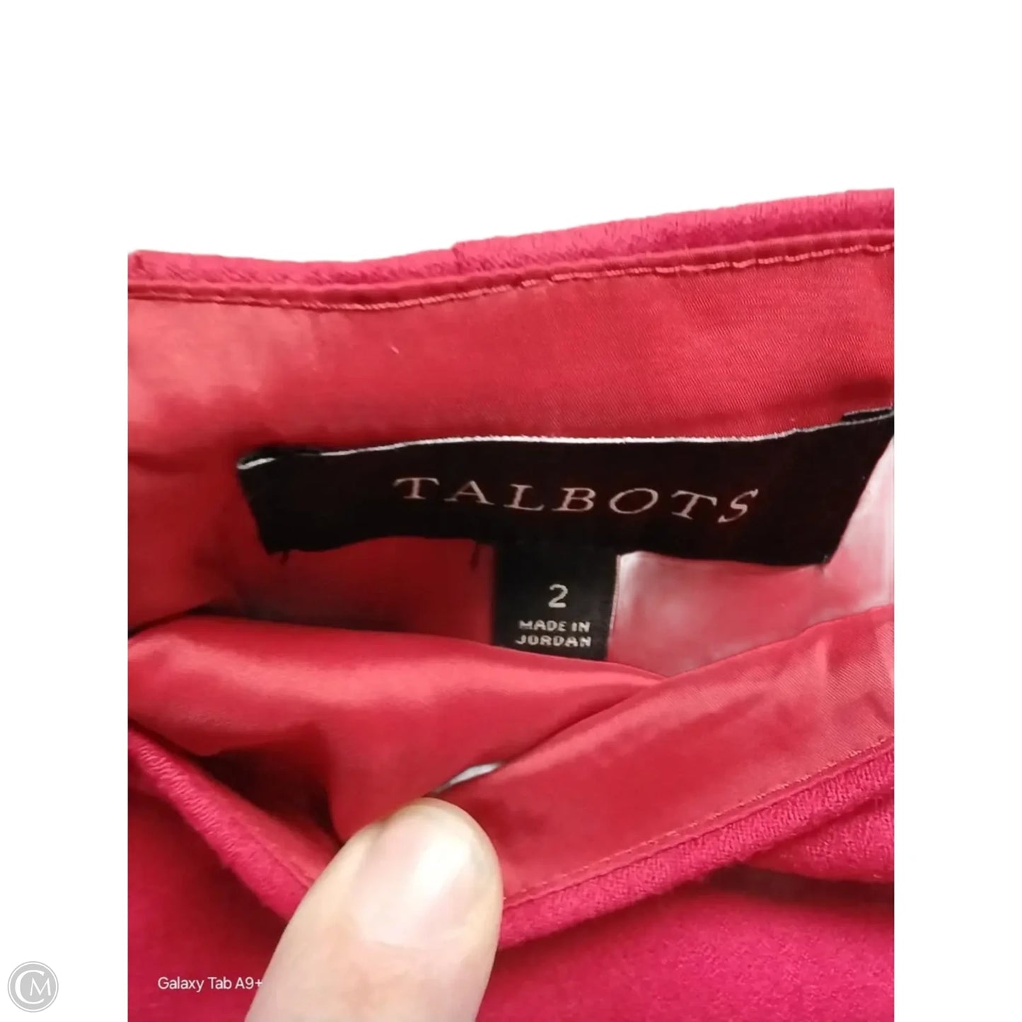 Skirt Midi By Talbots In Red, Size: 2