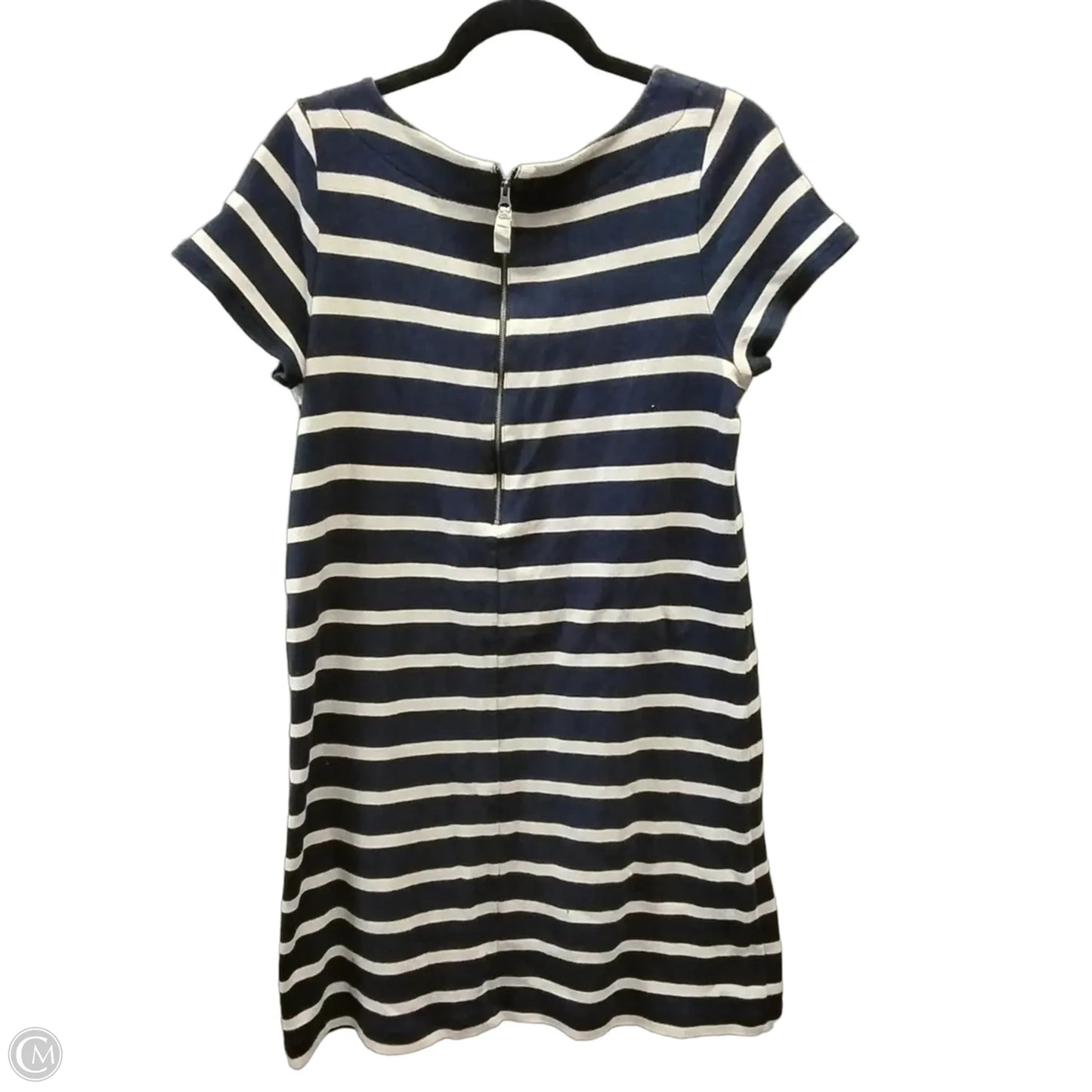 Dress Casual Midi By Talbots In Striped Pattern, Size: M