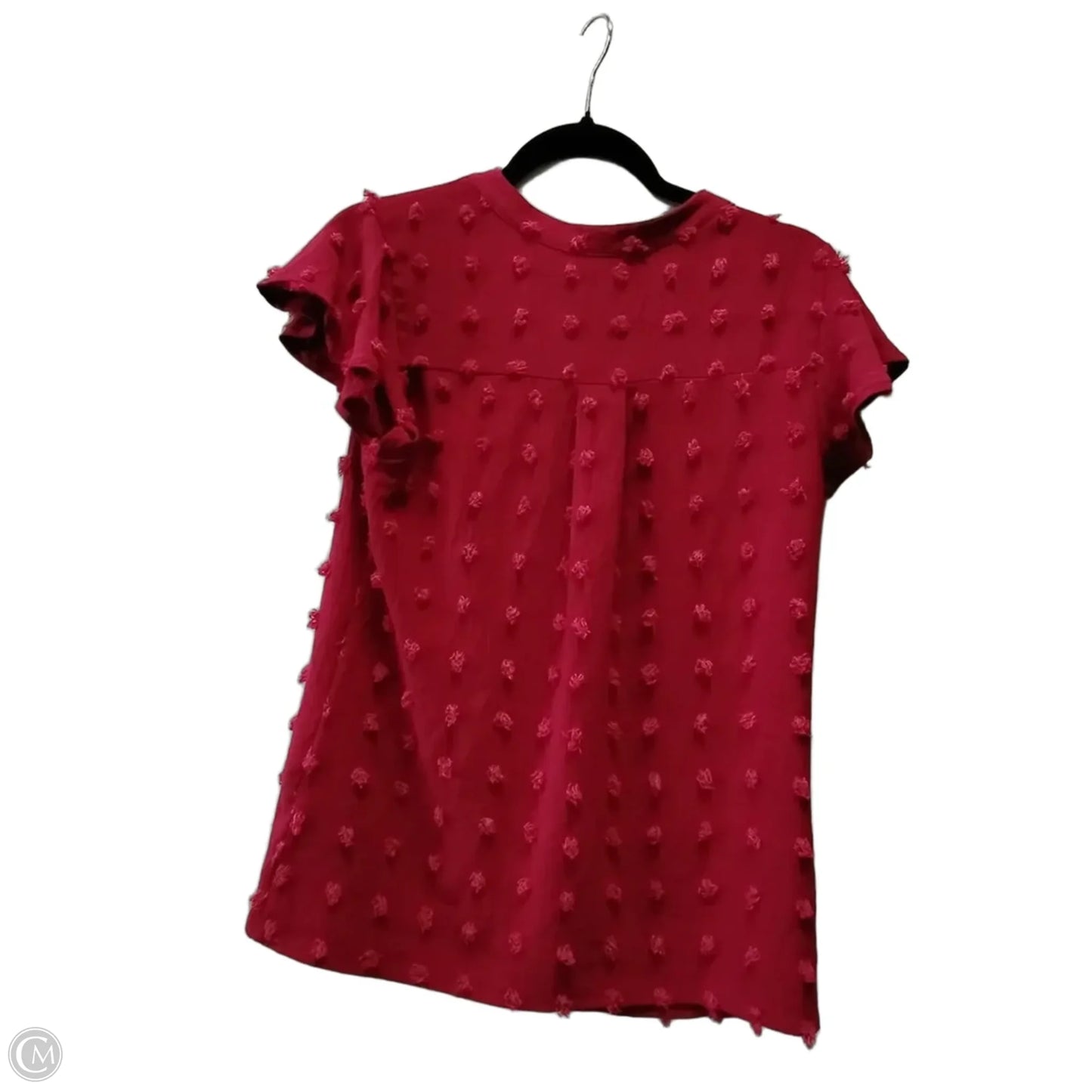 Blouse Short Sleeve By Merokeety In Red, Size: Xs