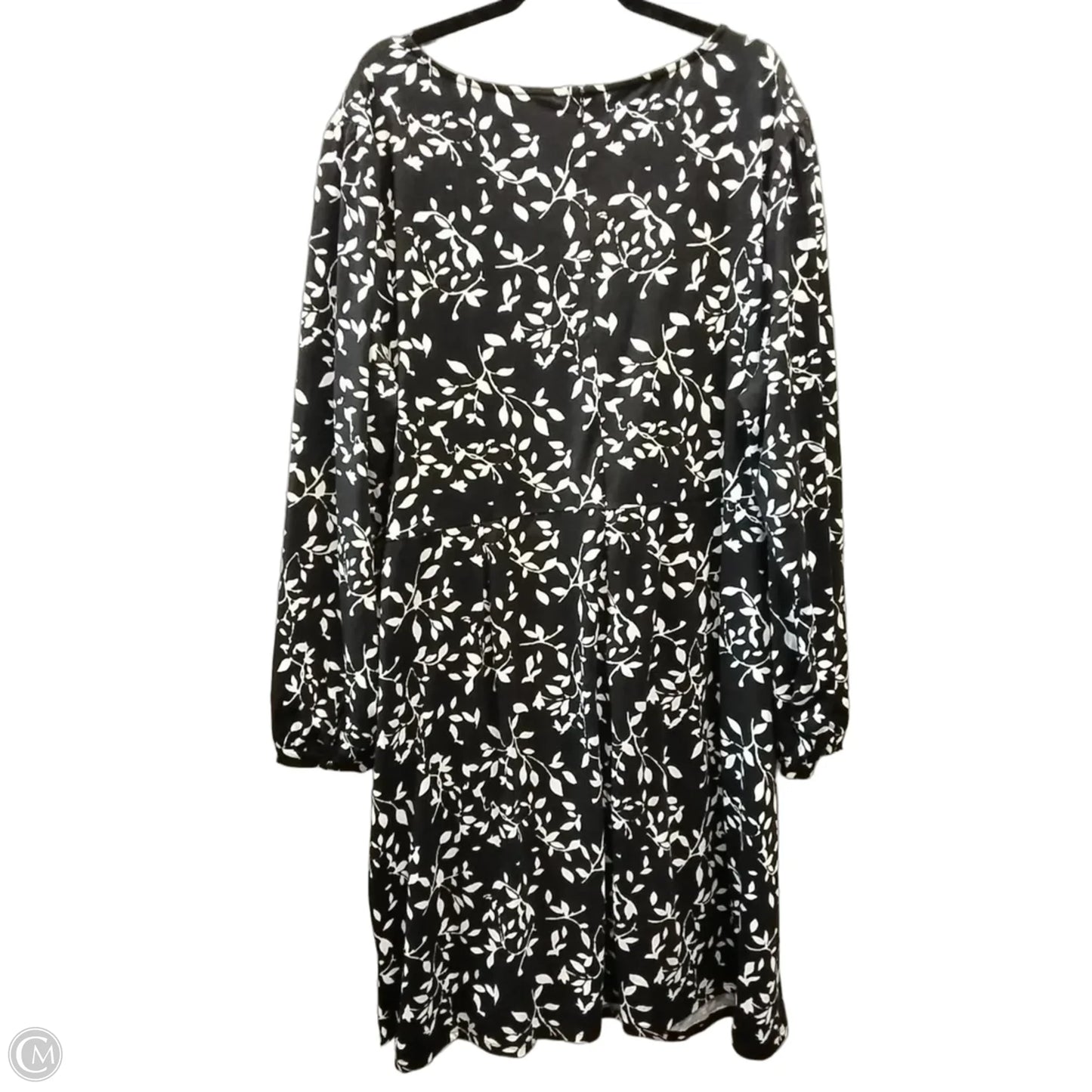 Dress Casual Midi By Cato In Black & White, Size: 4x