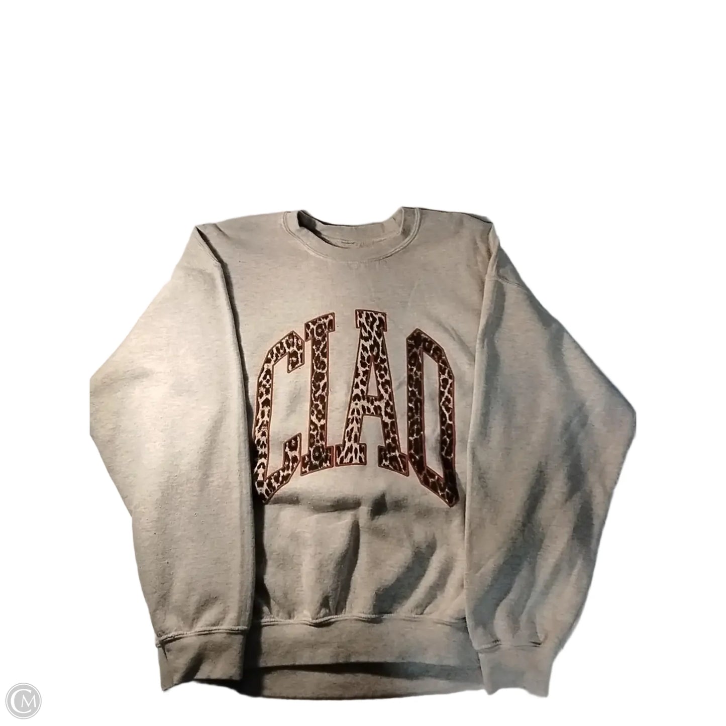 Sweatshirt Crewneck By Anthropologie In Grey, Size: M