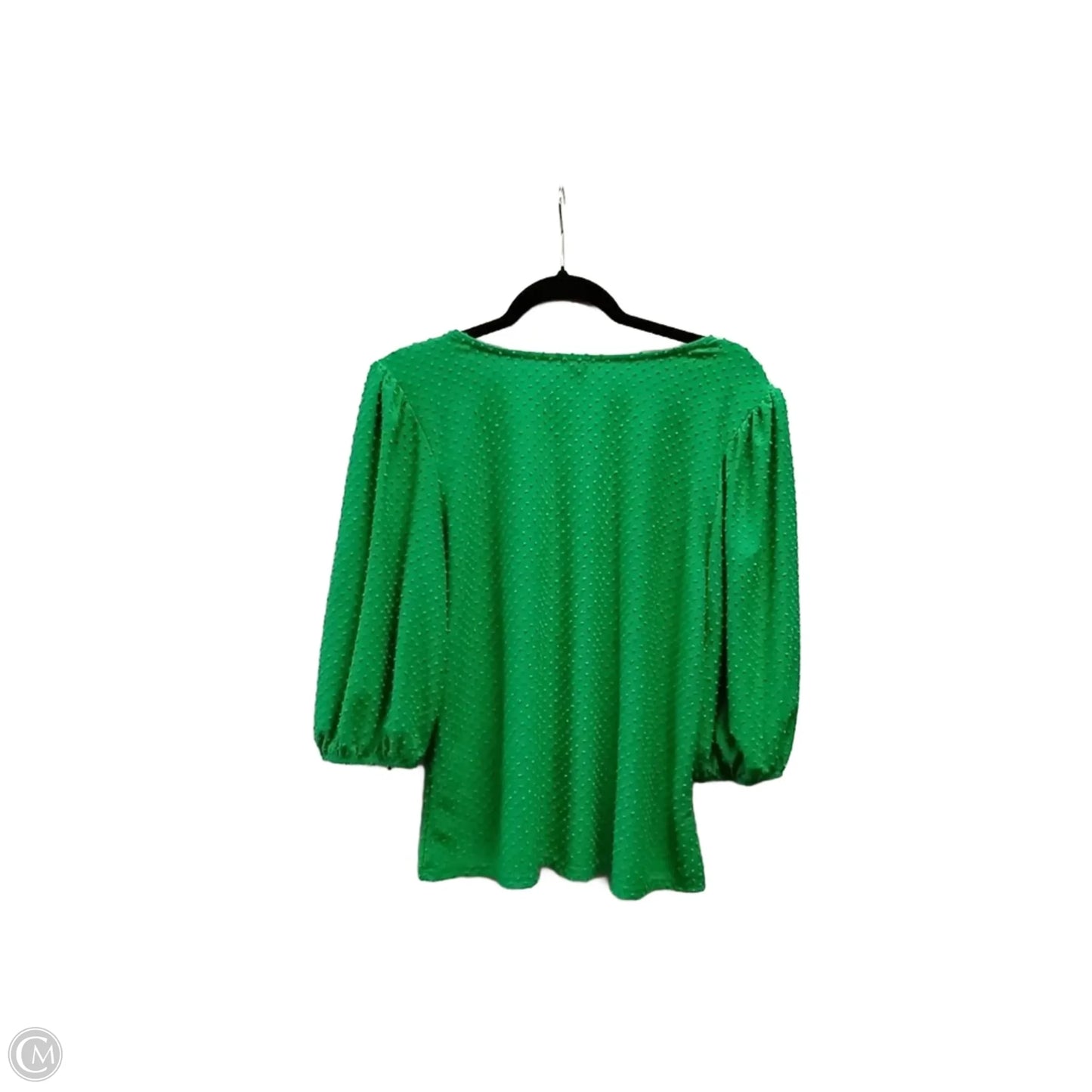 Blouse 3/4 Sleeve By W5 In Green, Size: L
