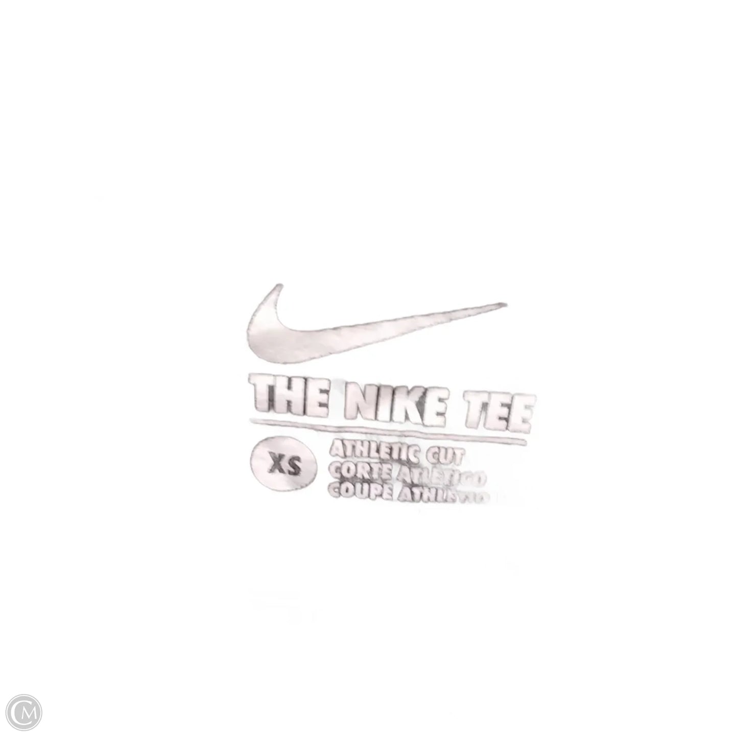 Athletic Top Short Sleeve By Nike In Black, Size: Xs