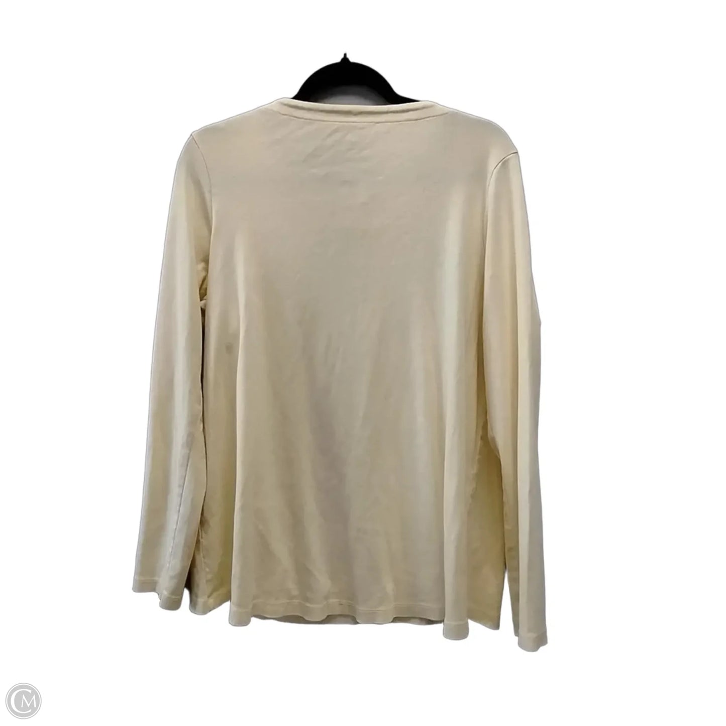 Top Long Sleeve By J. Jill In Yellow, Size: L