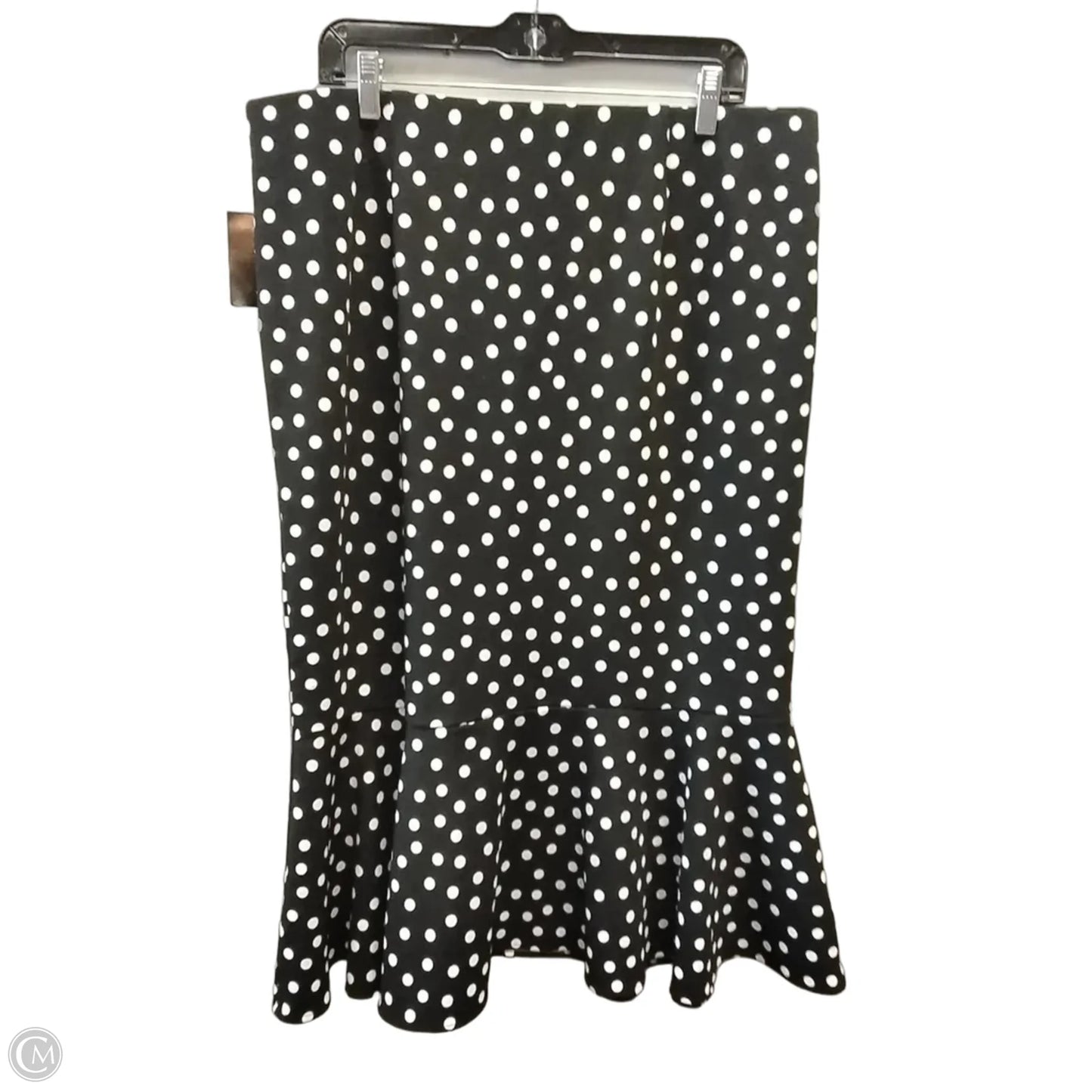 Skirt Midi By Clothes Mentor In Polkadot Pattern, Size: Xl