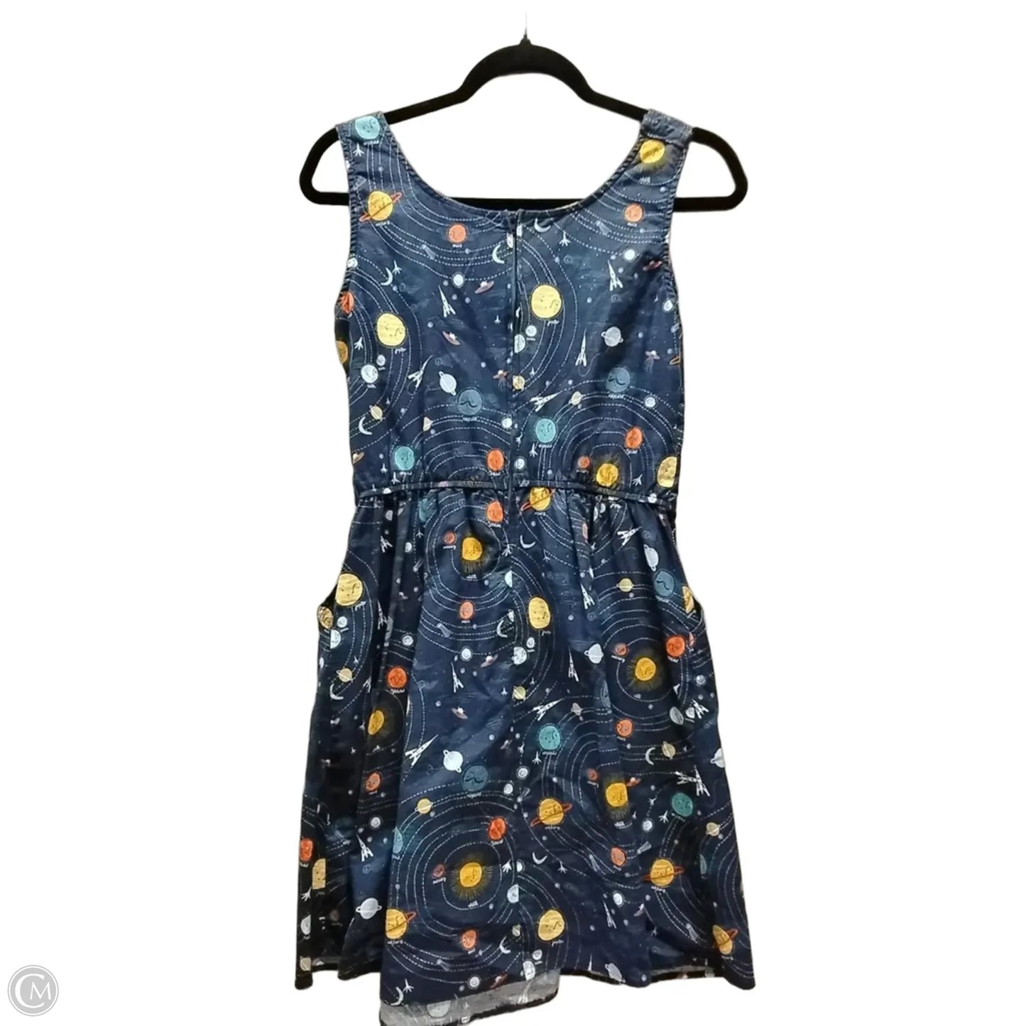 Dress Casual Midi By Clothes Mentor In Blue, Size: 12