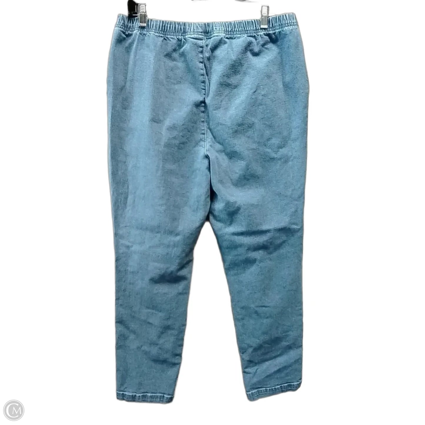 Jeans Straight By Croft And Barrow In Blue Denim, Size: 16