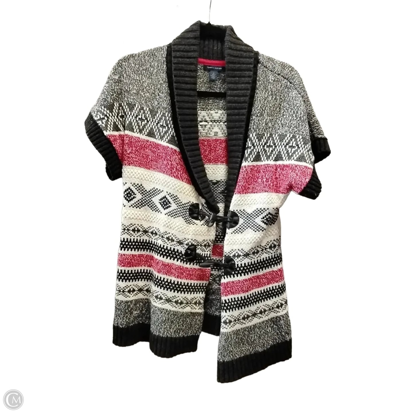Vest Sweater By Tommy Hilfiger In Striped Pattern, Size: M