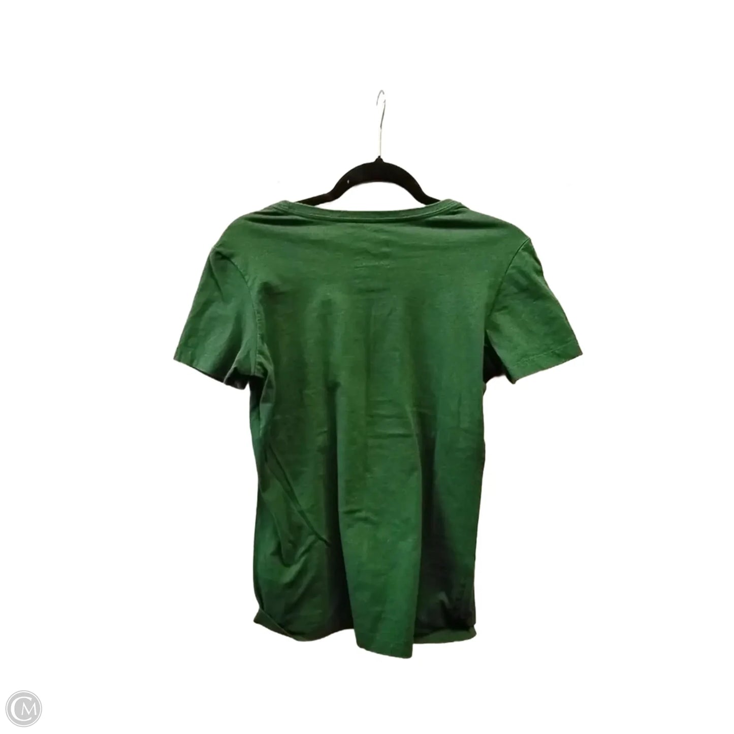 Athletic Top Short Sleeve By Nike In Green, Size: L