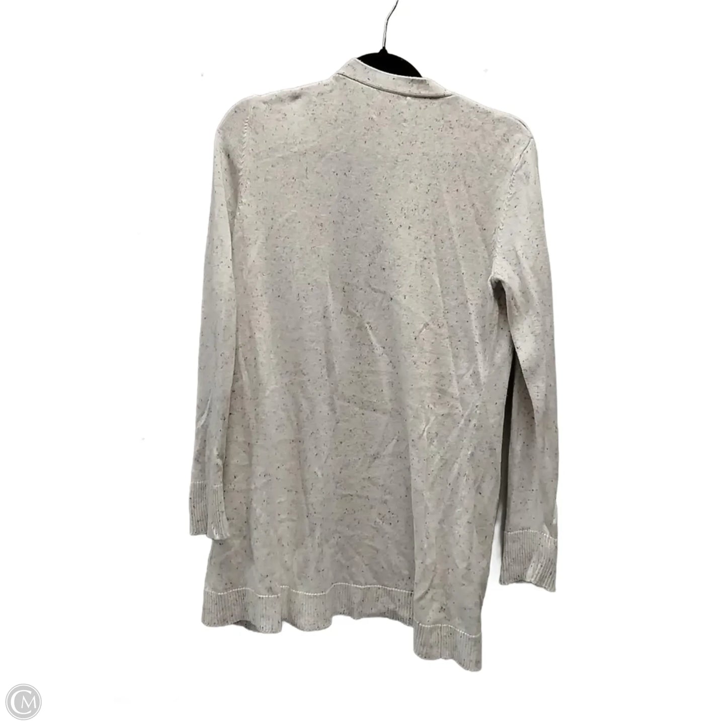 Sweater Cardigan By Clothes Mentor In White, Size: L
