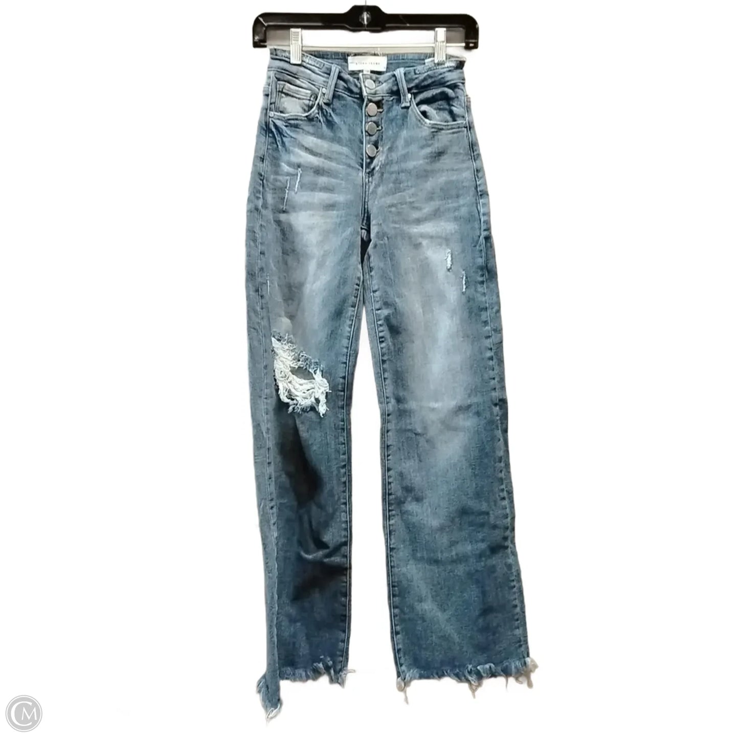 Jeans Wide Leg By Risen In Blue Denim, Size: 2