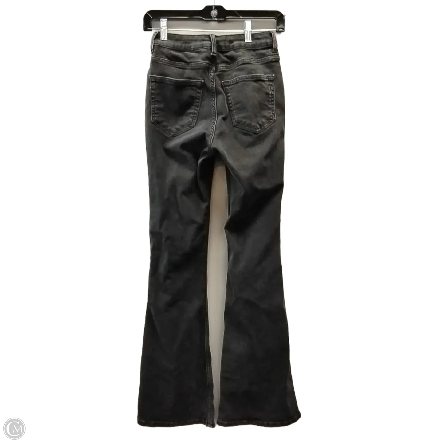 Jeans Flared By Divided In Black Denim, Size: 2