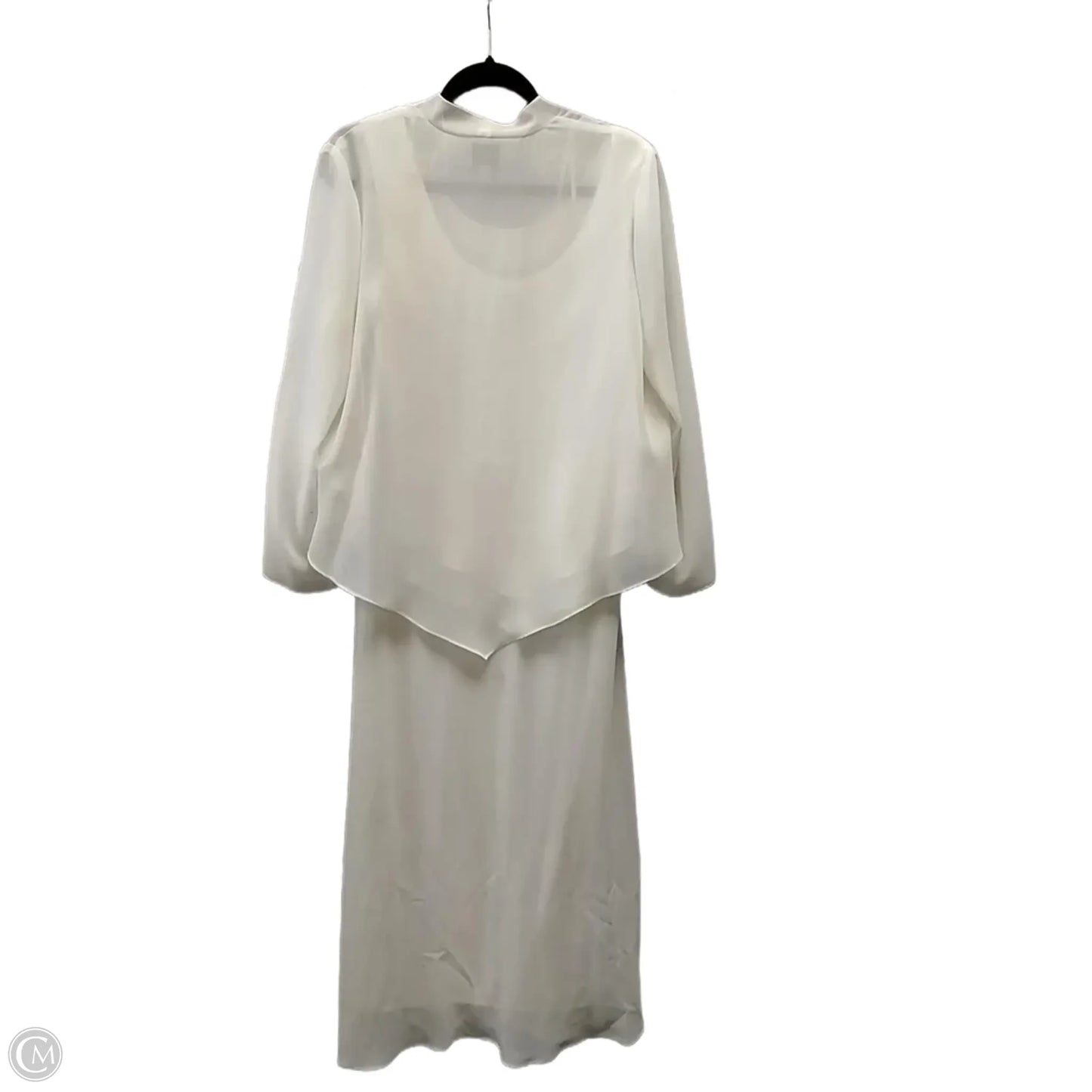 Dress Set 2pc By R And M Richards In Cream, Size: 12