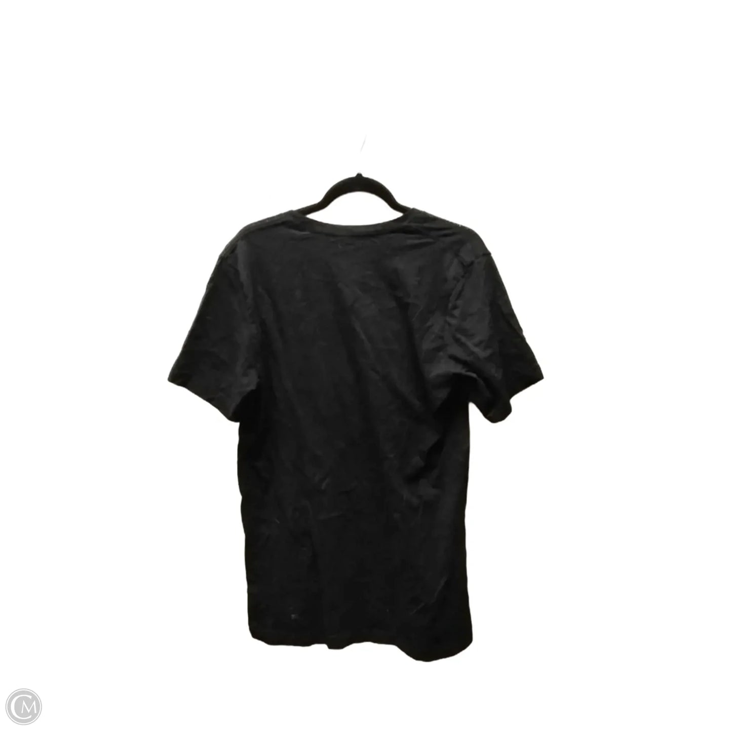 Top Short Sleeve By Canvas In Gold, Size: L