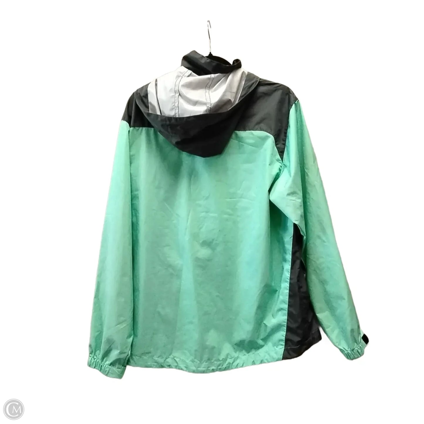 Jacket Windbreaker By Clothes Mentor In Blue, Size: L