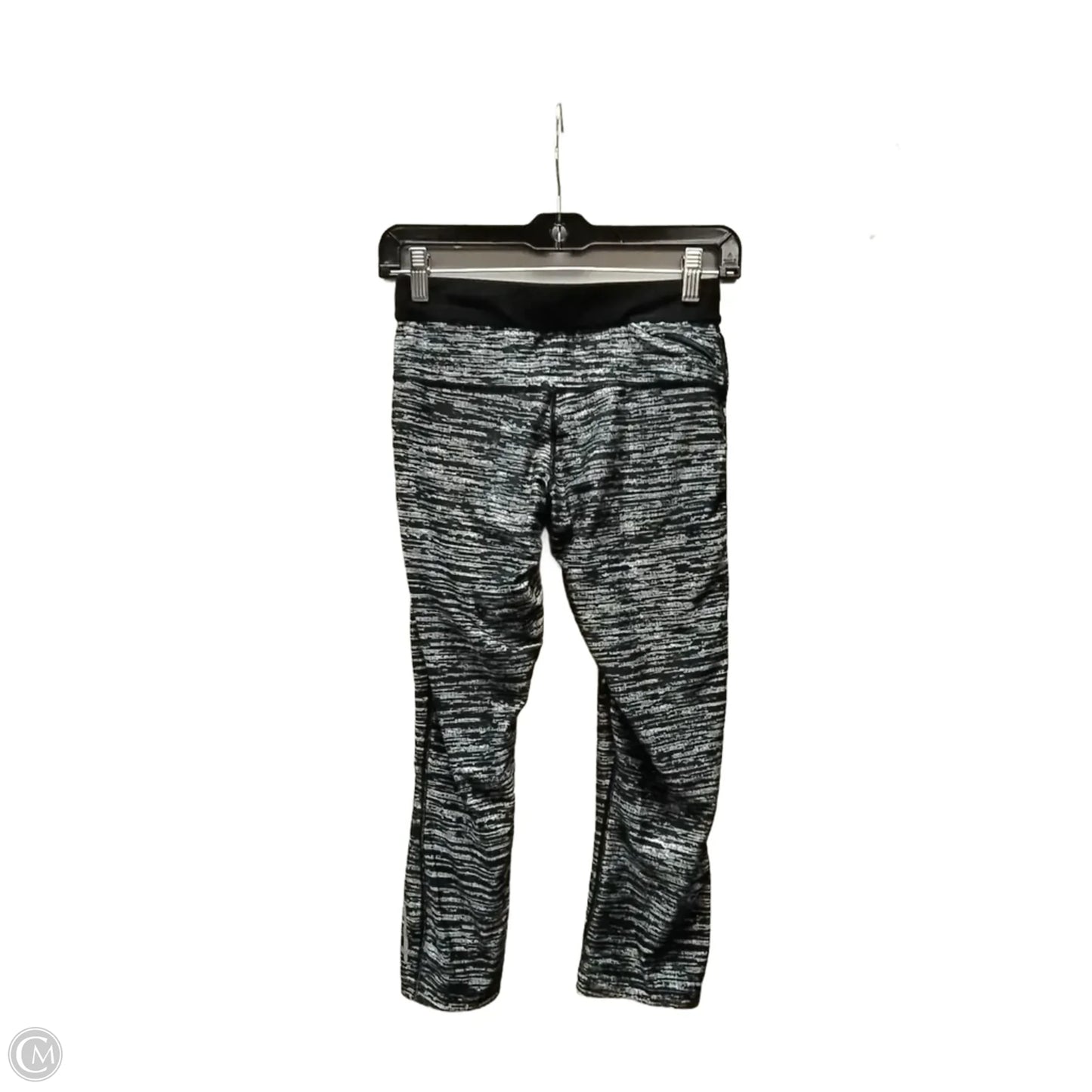 Athletic Leggings By Nike In Striped Pattern, Size: S