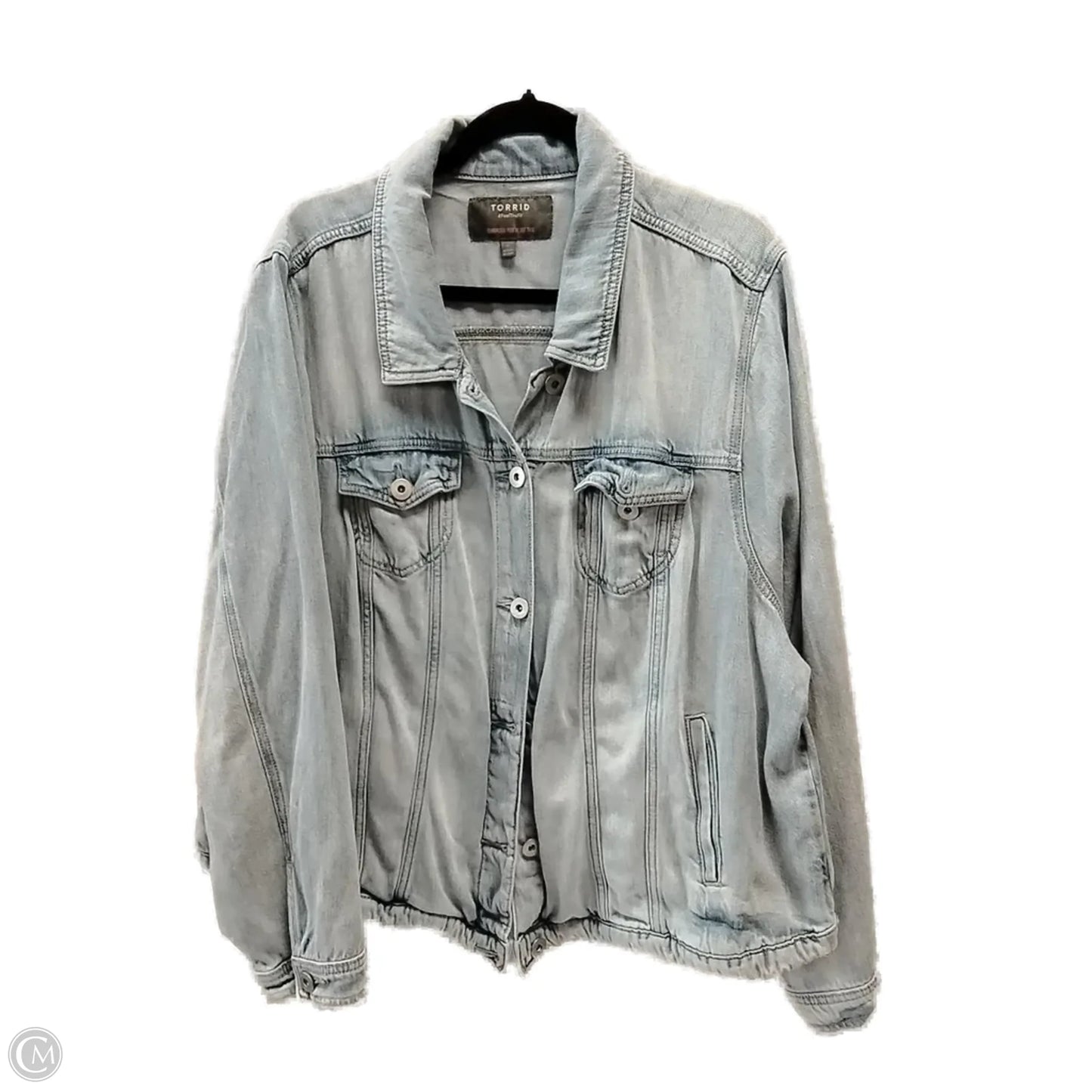 Jacket Denim By Torrid In Blue Denim, Size: 4x