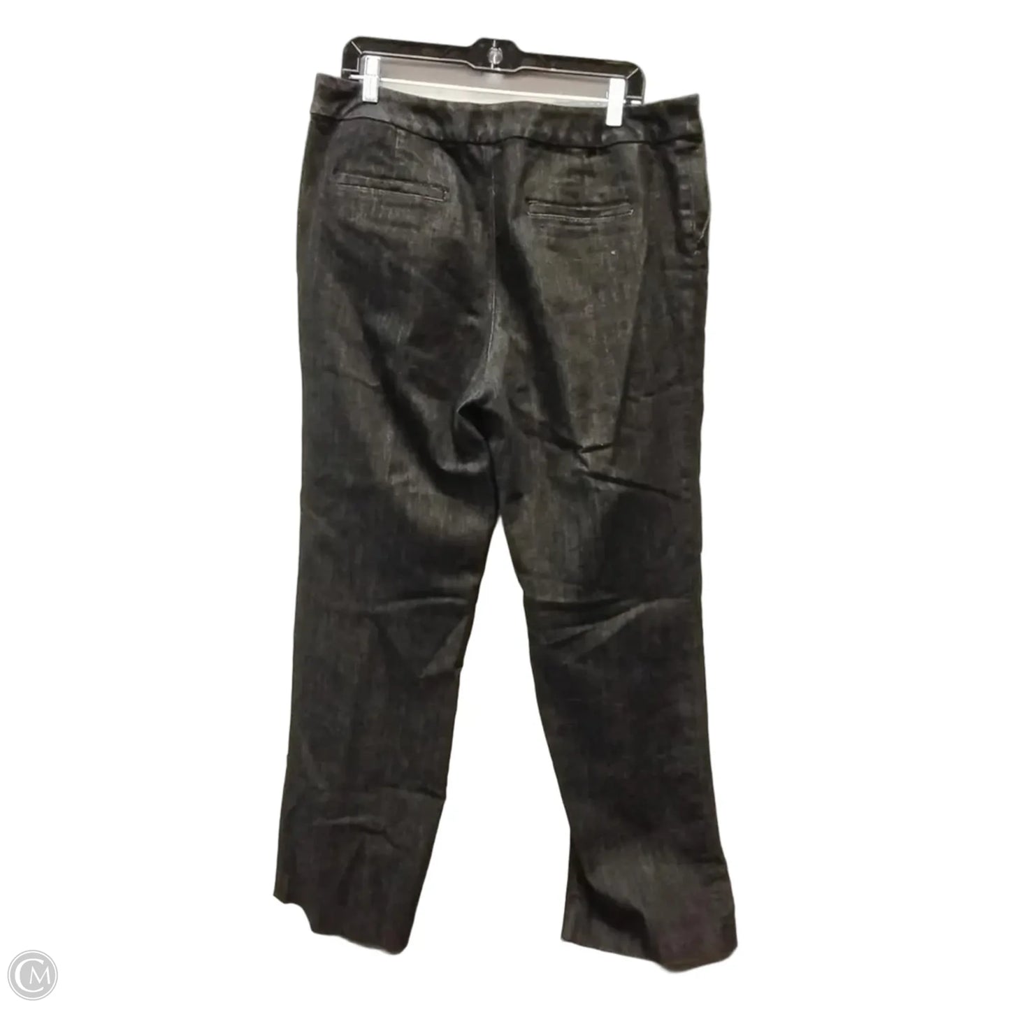 Jeans Straight By Chicos In Black Denim, Size: 14