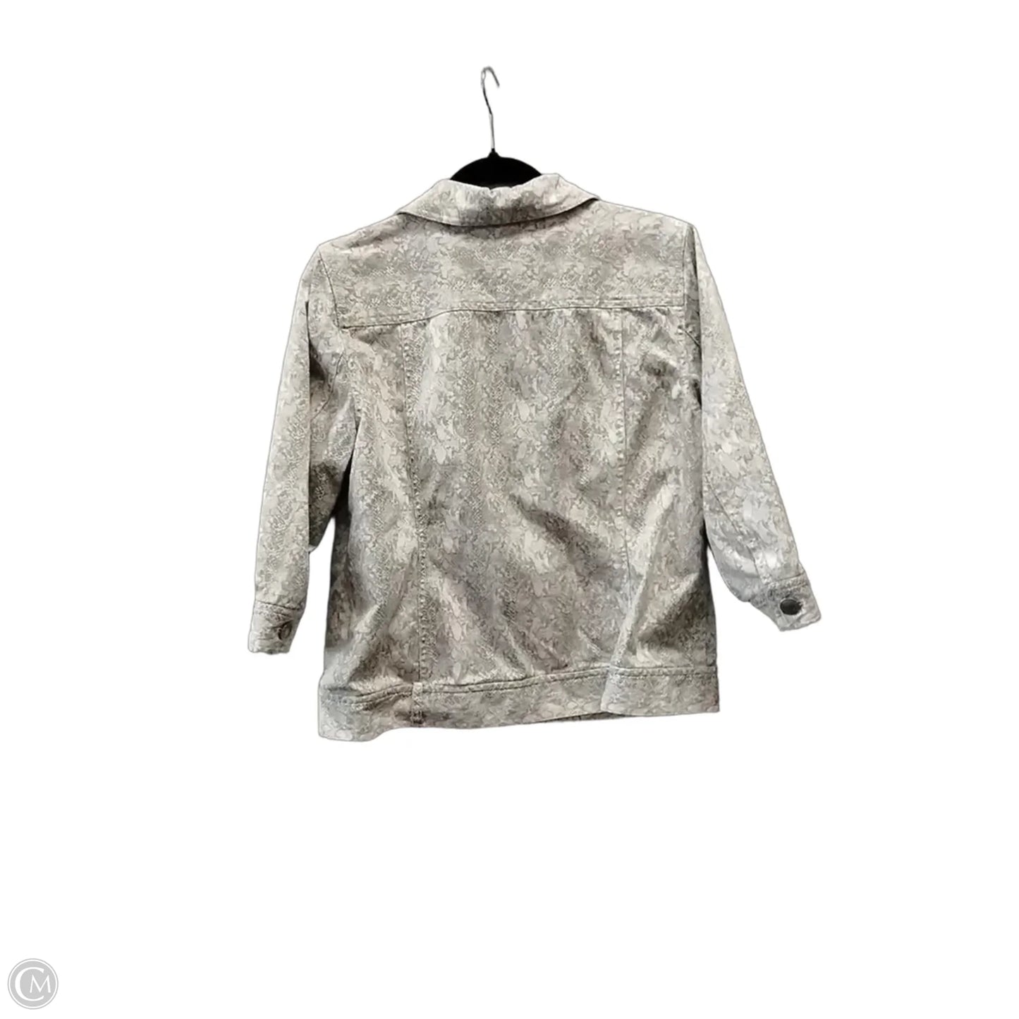Jacket Other By Chicos In Snakeskin Print, Size: L