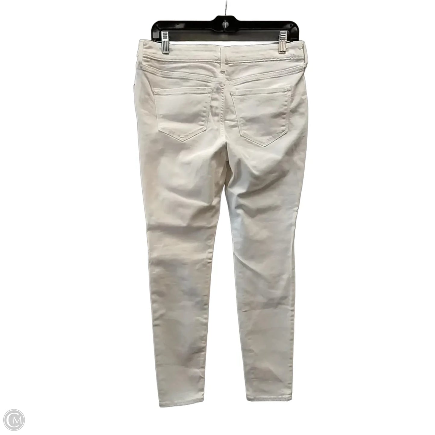 Jeans Skinny By Old Navy In White Denim, Size: 8