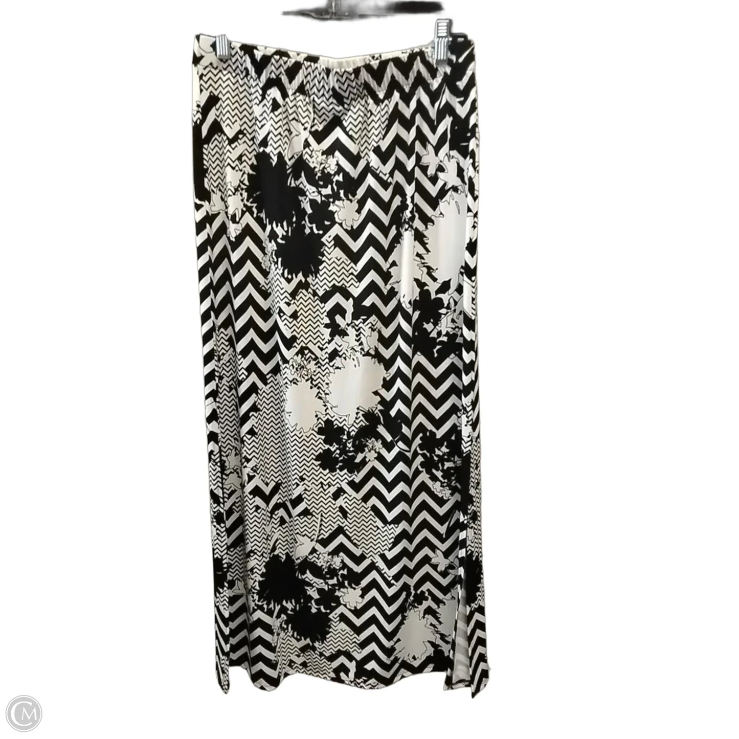 Skirt Maxi By Chicos In Black & White, Size: 1.5