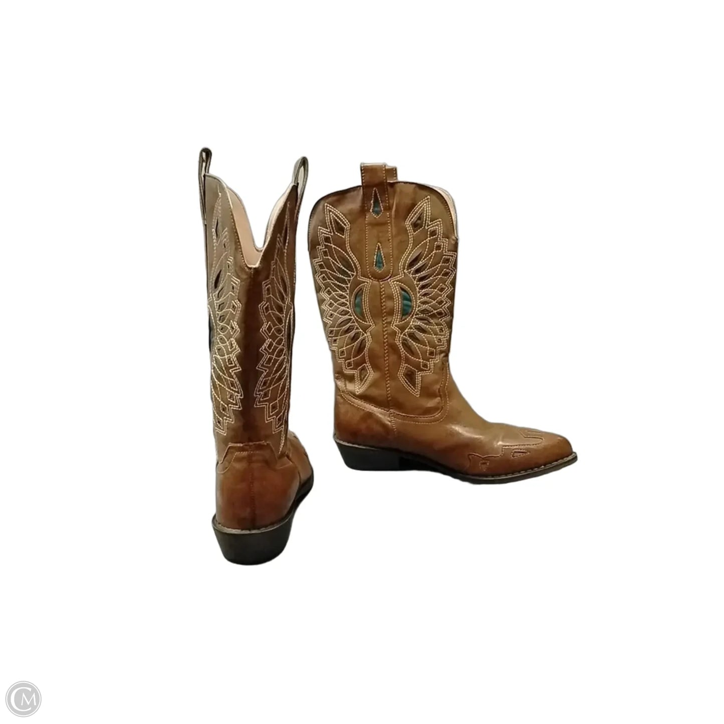 Boots Western By Coconuts In Blue & Brown, Size: 9