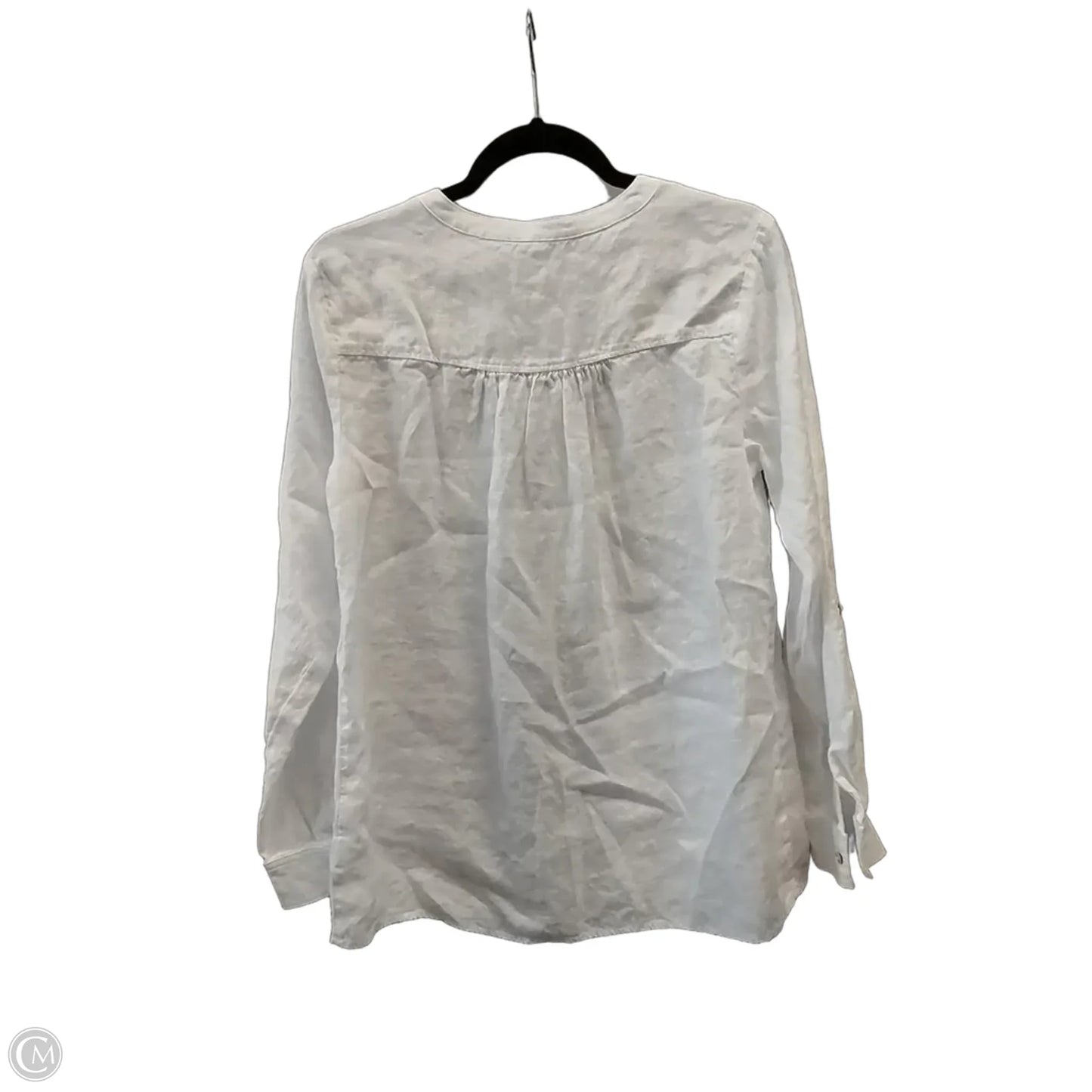 Top Long Sleeve By Sigrid Olsen In White, Size: M