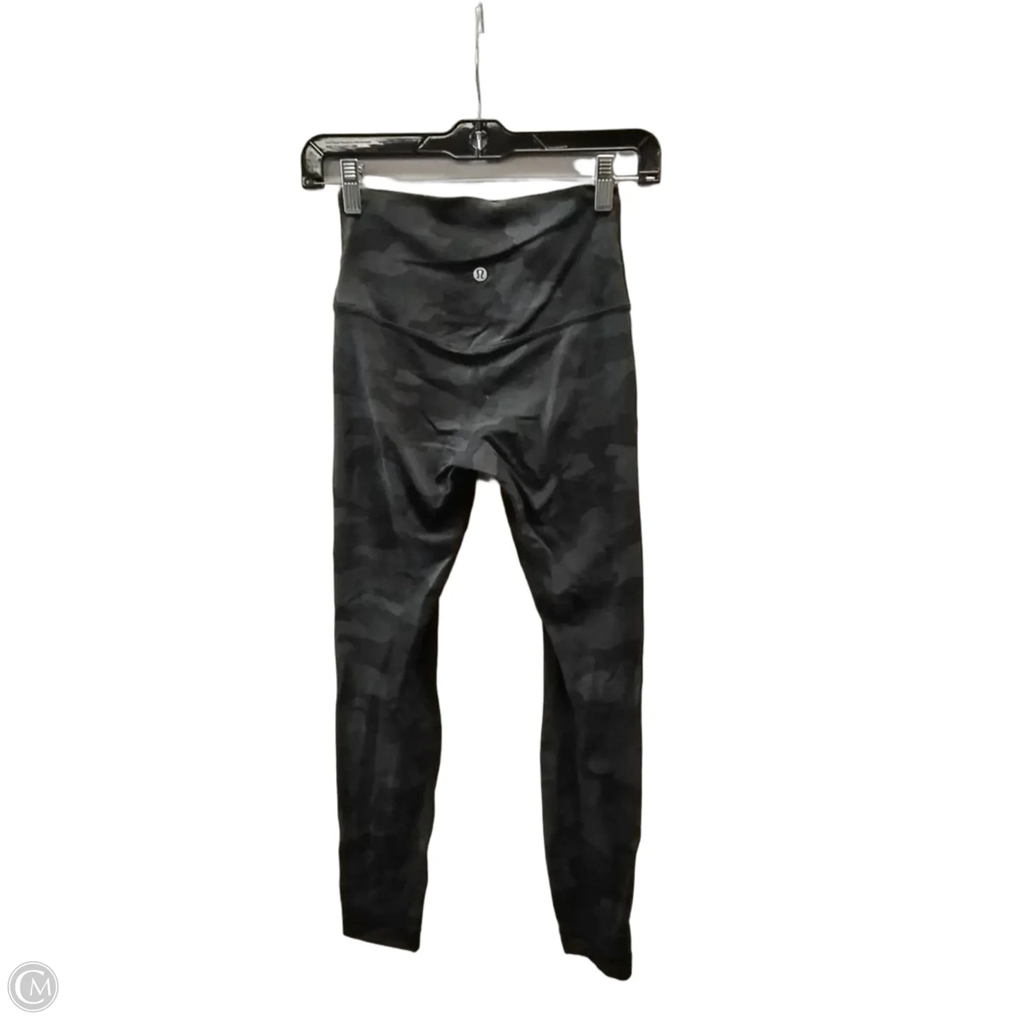 Athletic Leggings By Lululemon In Black & Grey, Size: 4