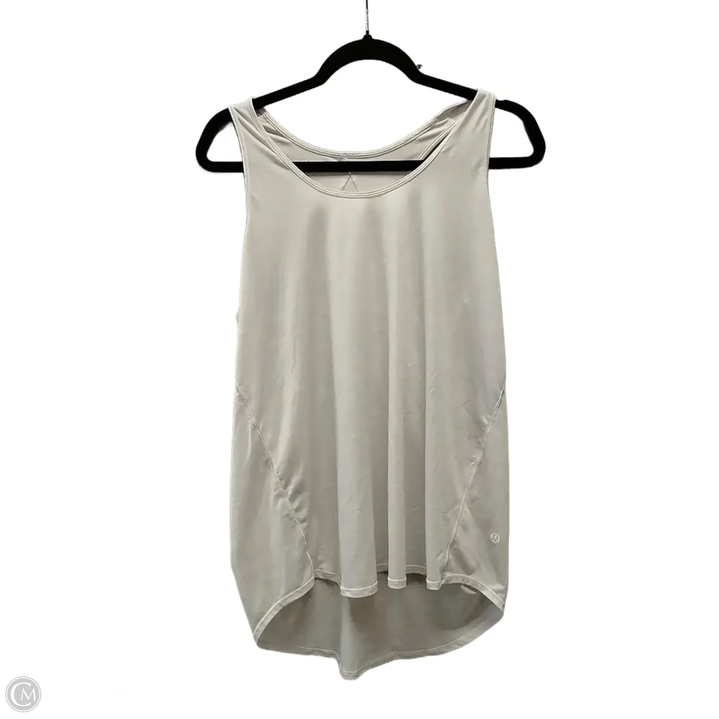 Athletic Tank Top By Lululemon In White, Size: L