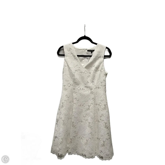 Dress Casual Midi By White House Black Market In White, Size: 4