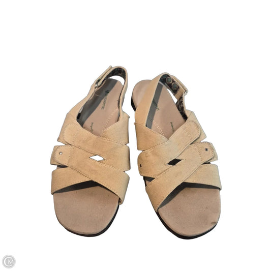 Sandals Flats By Grasshoppers In Tan, Size: 10
