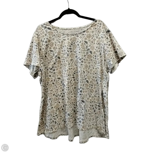 Top Short Sleeve By Pure Jill In Floral Print, Size: 2x