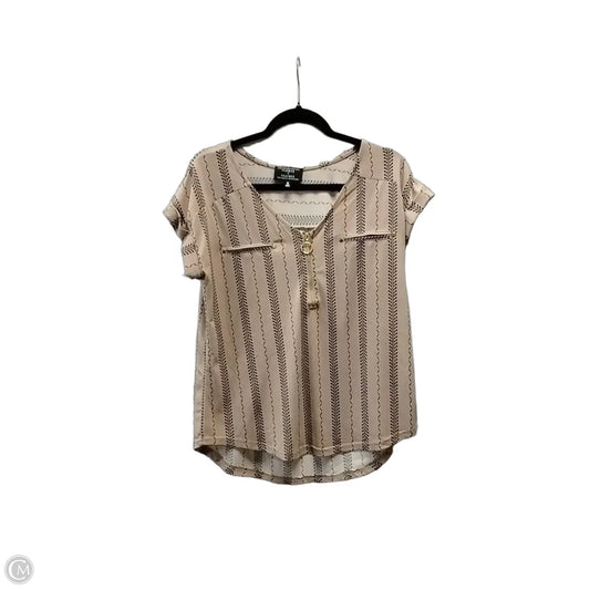 Blouse 3/4 Sleeve By Clothes Mentor In Brown, Size: M