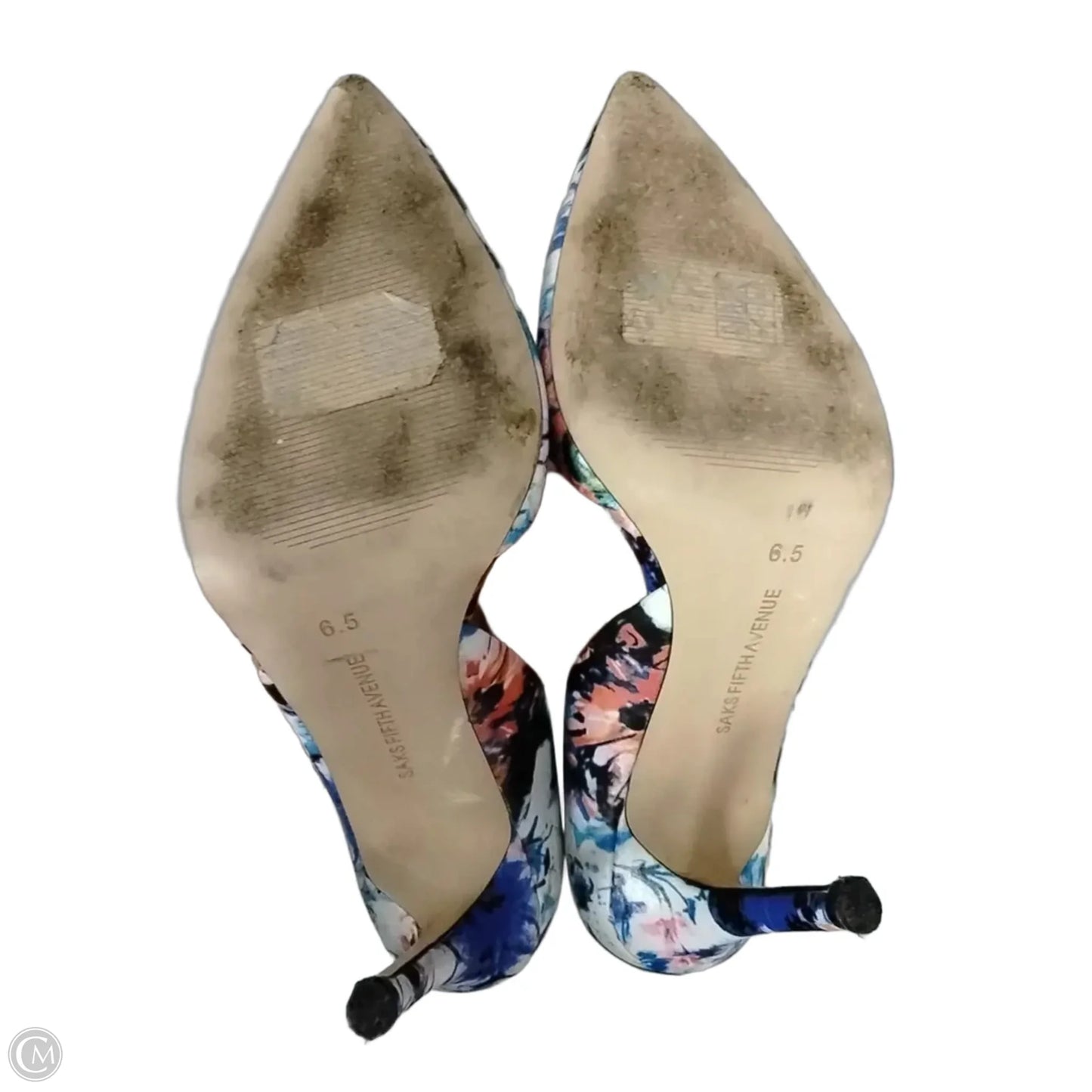 Shoes Heels Stiletto By Saks Fifth Avenue In Floral Print, Size: 6.5