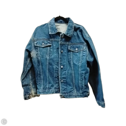 Jacket Denim By Clothes Mentor In Blue, Size: L