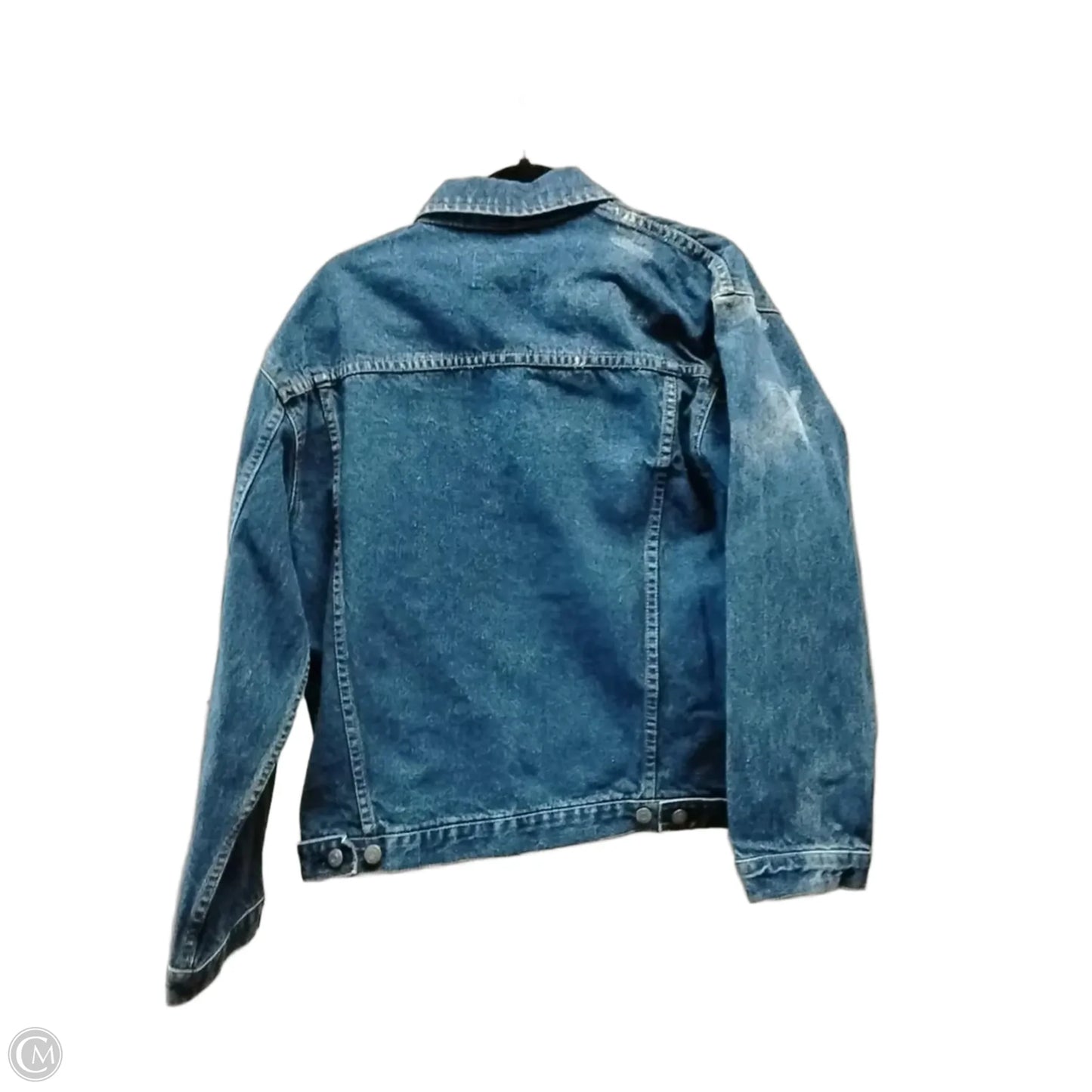 Jacket Denim By Clothes Mentor In Blue, Size: L