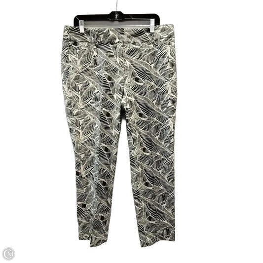 Pants Dress By Loft In Black & Cream, Size: 10