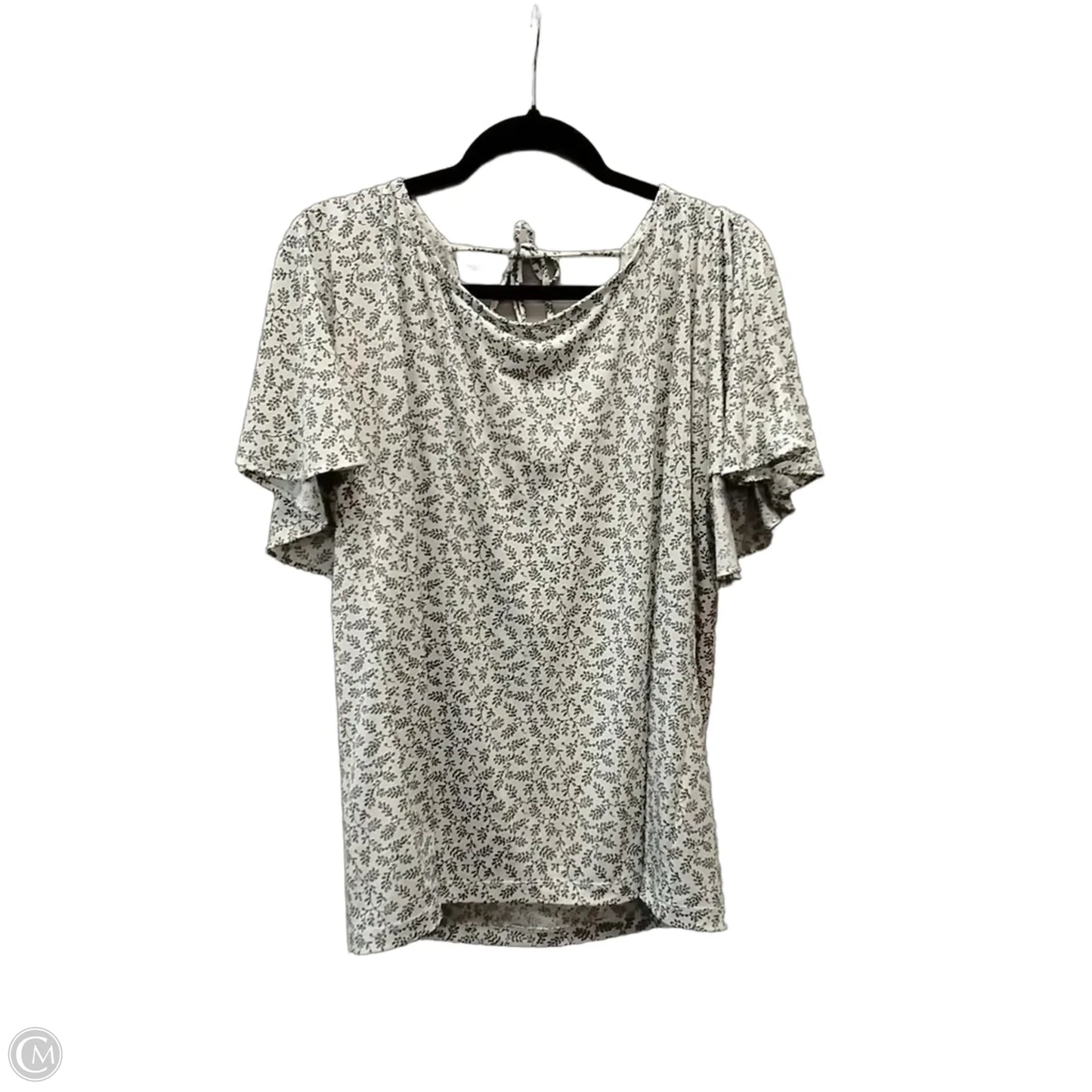 Blouse Short Sleeve By Ann Taylor In Floral Print, Size: Xl