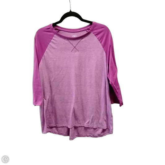 Athletic Top Long Sleeve Crewneck By Athleta In Purple, Size: Xxxl