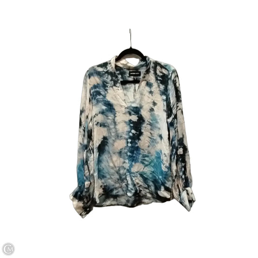 Blouse Long Sleeve By Fifteen Twenty In Tie Dye Print, Size: S