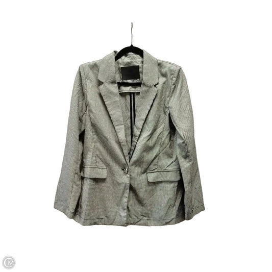 Blazer By Clothes Mentor In Checkered Pattern, Size: S