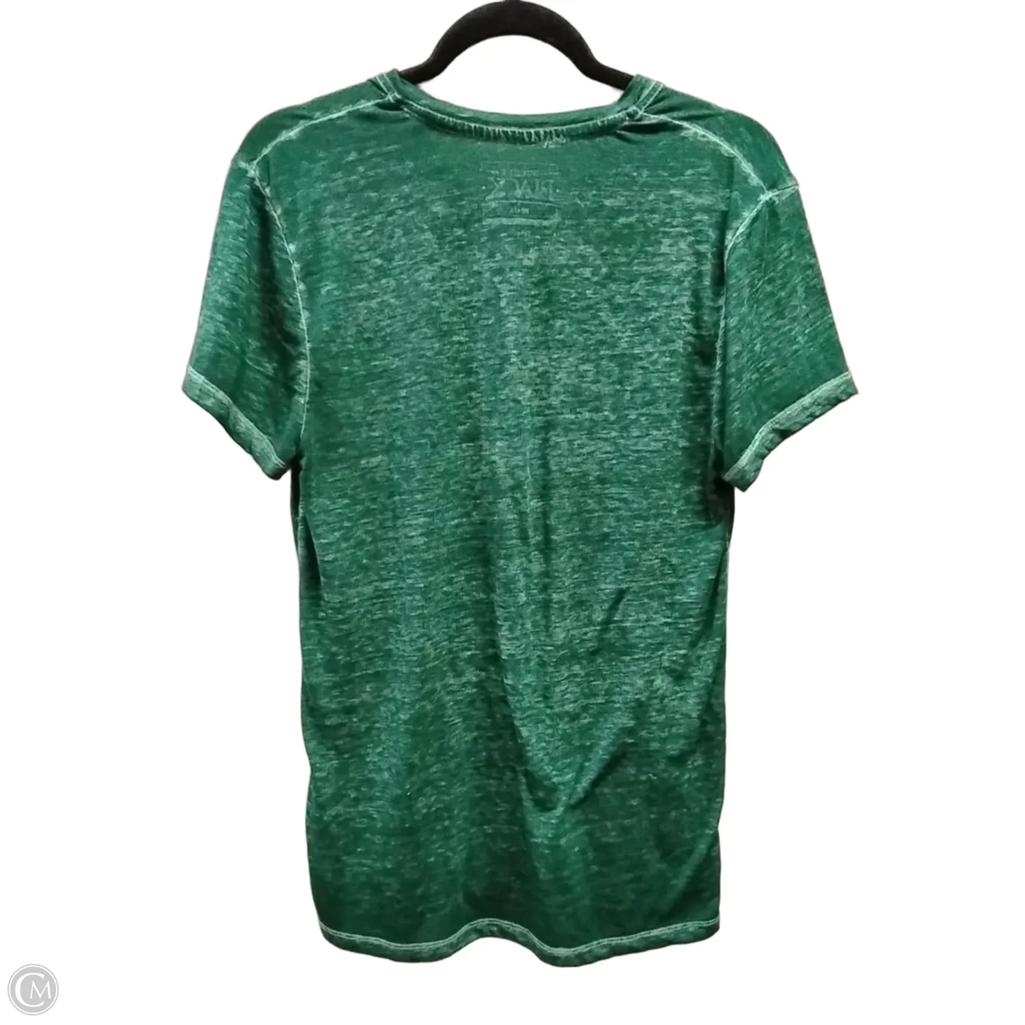 Top Short Sleeve By Buckle Black In Green, Size: S