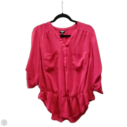 Blouse Long Sleeve By Torrid In Red, Size: L