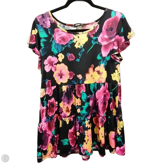 Blouse Short Sleeve By Heimish Usa In Floral Print, Size: S