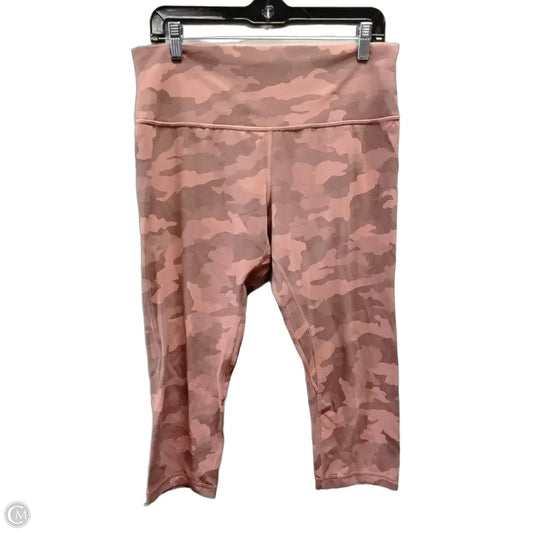 Athletic Pants By Lululemon In Camouflage Print, Size: 14