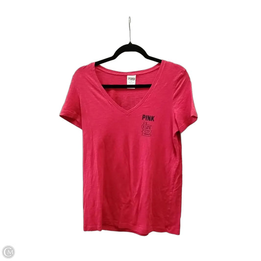 Top Short Sleeve By Pink In Red, Size: Sp