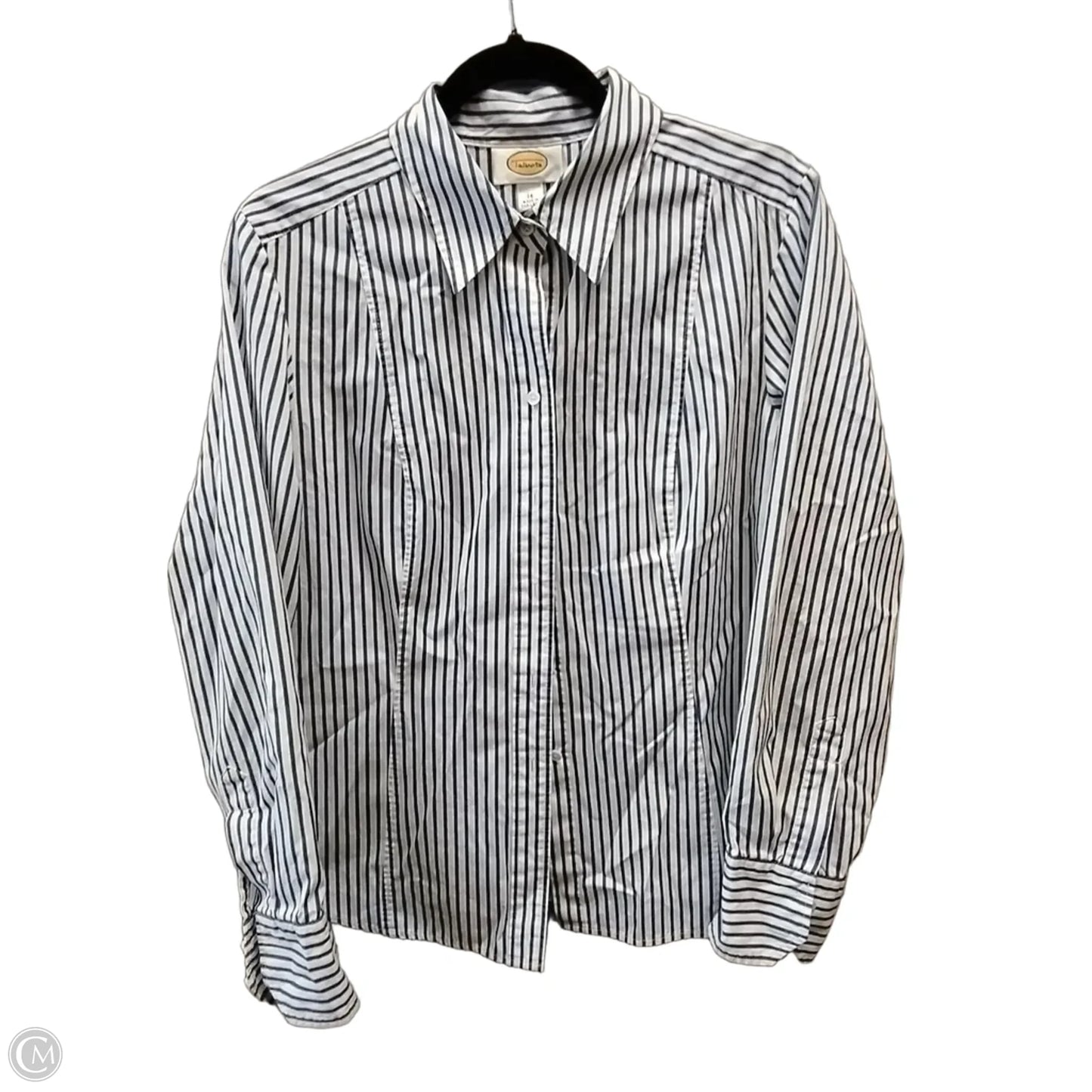 Top Long Sleeve By Talbots In Striped Pattern, Size: Xl