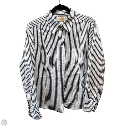 Top Long Sleeve By Talbots In Striped Pattern, Size: Xl